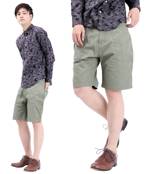 WEGO（ウィゴー）の「WEGO/ガーデニングショーツ（その他パンツ・メンズ・カーキ/その他1/ネイビー・LARGE/MEDIUM）」の2枚目の写真