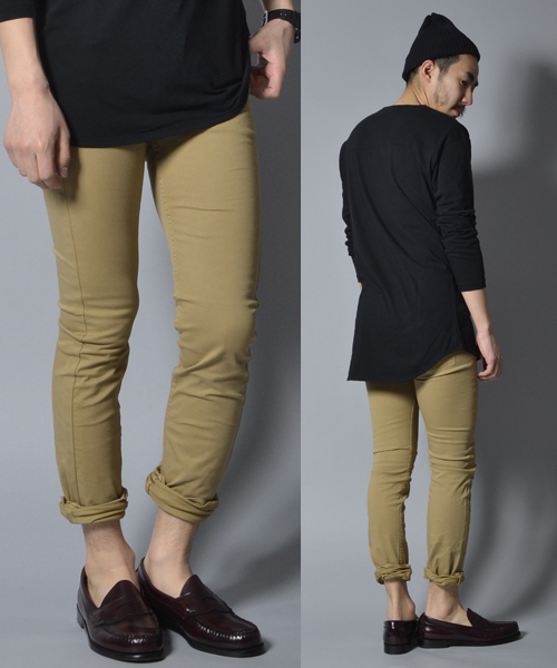 AMERICAN RAG CIE（アメリカンラグシー）の「AMERICAN RAG CIE ウルトラストレッチスキニーパンツ 111-AKJ-M141-PT068∴（チノパンツ・メンズ・ブラック/グリーン/ベージュ/ネイビー・2/0/1/3）」の3枚目の写真