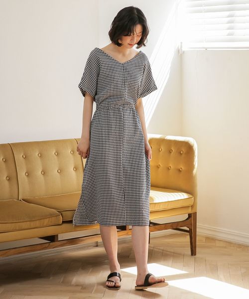 新鮮なギンガム チェック ワンピース 通販 人気のファッショントレンド