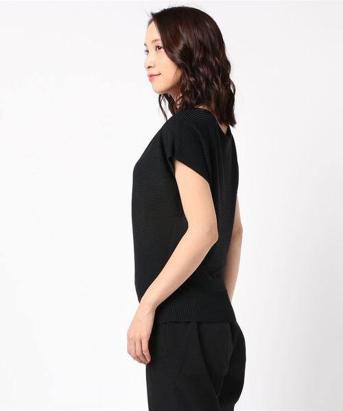 LUGG NAGG(ラグナグ)の「【Jewelobe/ ジュエローブ】 ドルマン半袖TOPS(Tシャツ/カットソー・レディース・ブラック/オフホワイト/カーキ/ブルー・FREE)」の5枚目の写真