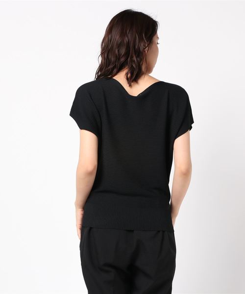 LUGG NAGG(ラグナグ)の「【Jewelobe/ ジュエローブ】 ドルマン半袖TOPS(Tシャツ/カットソー・レディース・ブラック/オフホワイト/カーキ/ブルー・FREE)」の6枚目の写真