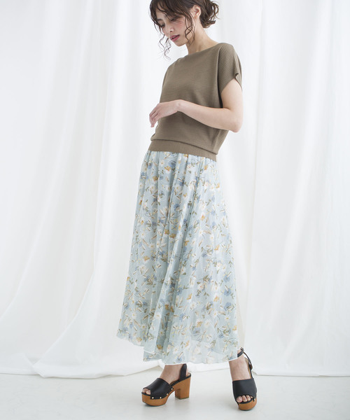 LUGG NAGG(ラグナグ)の「【Jewelobe/ ジュエローブ】 ドルマン半袖TOPS(Tシャツ/カットソー・レディース・ブラック/オフホワイト/カーキ/ブルー・FREE)」の7枚目の写真