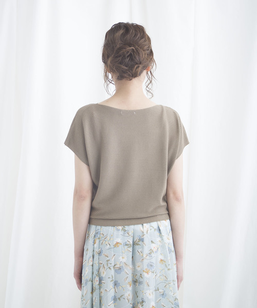 LUGG NAGG(ラグナグ)の「【Jewelobe/ ジュエローブ】 ドルマン半袖TOPS(Tシャツ/カットソー・レディース・ブラック/オフホワイト/カーキ/ブルー・FREE)」の11枚目の写真