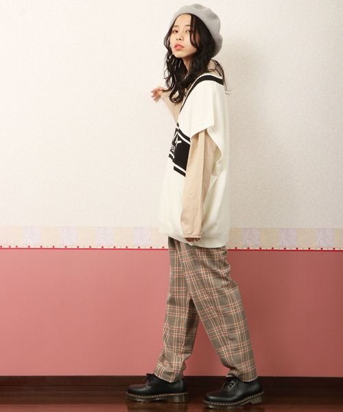 SUGGESTION(サジェッション)の「【SUGGESTION】ドロップショルダーVネックジャガードニットベスト(ベスト・メンズ・ブラック/ネイビー/オフホワイト/グリーン・M/L)」の15枚目の写真