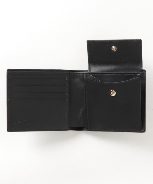 Smythson(スマイソン)の「SMYTHSON / "4CC NOTECASE AND COIN PURSE" 2つ折りウォレット(財布・メンズ・ターコイズブルー/ブラック/ネイビー・FREE)」の4枚目の写真