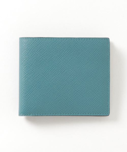 Smythson(スマイソン)の「SMYTHSON / "4CC NOTECASE AND COIN PURSE" 2つ折りウォレット(財布・メンズ・ターコイズブルー/ブラック/ネイビー・FREE)」の9枚目の写真