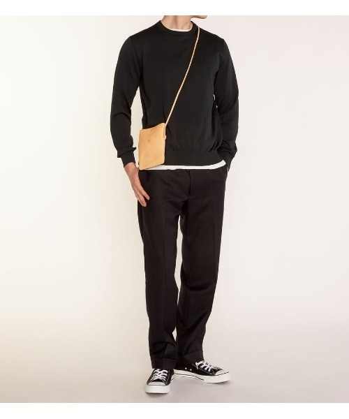 IL BISONTE(イルビゾンテ)の「IL BISONTE / ショルダーバッグ(ショルダーバッグ・レディース・ブラック/ダークブラウン/ネイビー/グレー/レッド/オリーブ/オレンジ/グリーン/ライトブラウン/ナチュラル/レンガ・FREE)」の12枚目の写真