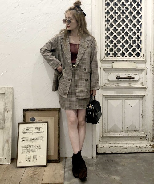 EPIMI E'PIMMY（エピミエピミー）の「《setupにも》ダブルボタンテーラードジャケット（テーラードジャケット・レディース・ベージュ/ネイビー/ブラウン/グレー・MEDIUM）」の10枚目の写真