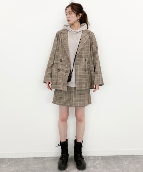 EPIMI E'PIMMY（エピミエピミー）の「《setupにも》ダブルボタンテーラードジャケット（テーラードジャケット・レディース・ベージュ/ネイビー/ブラウン/グレー・MEDIUM）」の16枚目の写真