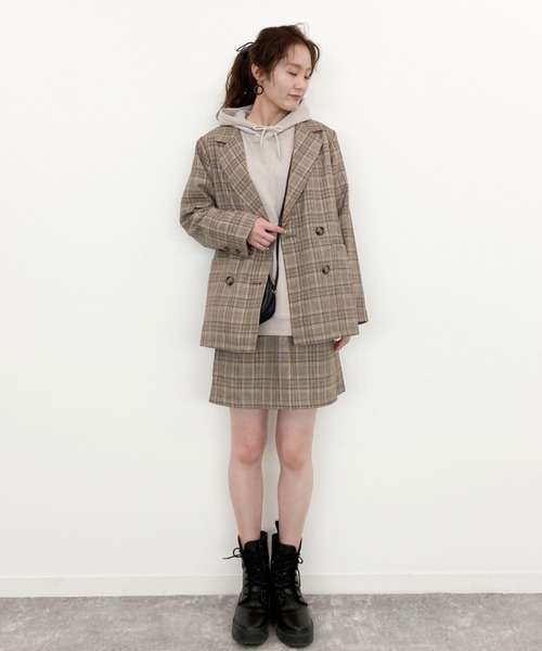 EPIMI E'PIMMY（エピミエピミー）の「《setupにも》ダブルボタンテーラードジャケット（テーラードジャケット・レディース・ベージュ/ネイビー/ブラウン/グレー・MEDIUM）」の17枚目の写真