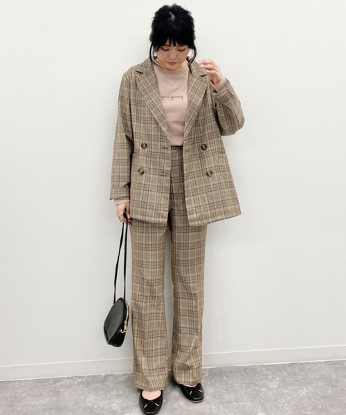 EPIMI E'PIMMY（エピミエピミー）の「《setupにも》ダブルボタンテーラードジャケット（テーラードジャケット・レディース・ベージュ/ネイビー/ブラウン/グレー・MEDIUM）」の19枚目の写真