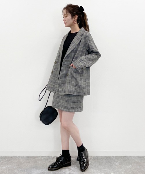 EPIMI E'PIMMY（エピミエピミー）の「《setupにも》ダブルボタンテーラードジャケット（テーラードジャケット・レディース・ベージュ/ネイビー/ブラウン/グレー・MEDIUM）」の22枚目の写真