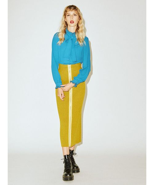 jouetie（ジュエティ）の「スタンドカラーリボンブラウス（シャツ/ブラウス・レディース・ブラック/ブルー/ミント/その他2・MEDIUM）」の19枚目の写真