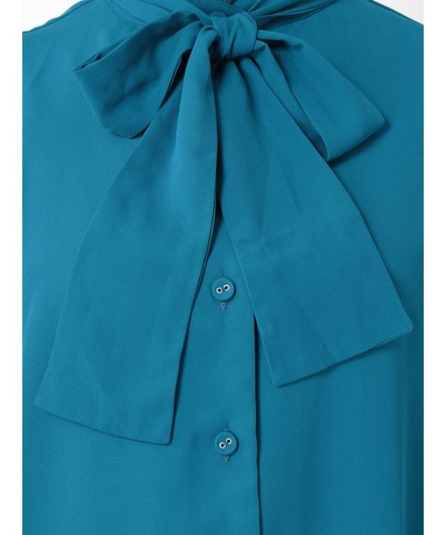 jouetie（ジュエティ）の「スタンドカラーリボンブラウス（シャツ/ブラウス・レディース・ブラック/ブルー/ミント/その他2・MEDIUM）」の13枚目の写真