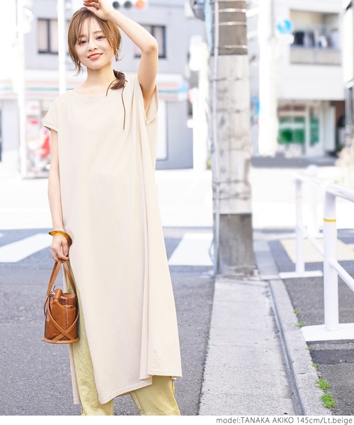 coco 未使用品 カジェヘラ CALLEJERA レディース ワンピース 1(M) 白×黒 ノースリーブポロ サイドスリットノースリーブワンピース（ワンピース）｜coca