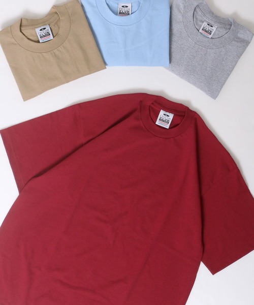 SITRY（シトリー）の「【PRO CLUB】 ビッグサイズ 無地ヘビーウェイト クルーネック半袖Ｔシャツ <25color>（Tシャツ/カットソー・メンズ・ホワイト/ライトブルー/ブラック/ダークグリーン/パープル/ネイビー/グレー/レッド/オリーブ/カーキ/ピンク/ターコイズブルー/ゴールド/イエロー/オレンジ/ライトグリーン/エメラルド/マスタード/ケリー/ロイヤルブルー/スミクロ/チャコール/マルーン/ワイン・LL/3L/4L/5L/6L/L）」の22枚目の写真