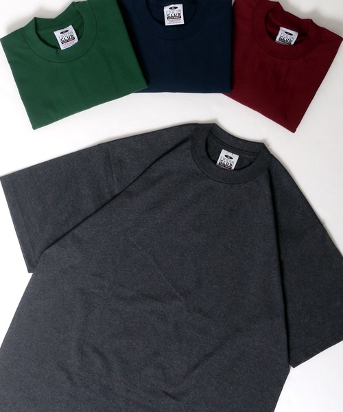 SITRY（シトリー）の「【PRO CLUB】 ビッグサイズ 無地ヘビーウェイト クルーネック半袖Ｔシャツ <25color>（Tシャツ/カットソー・メンズ・ホワイト/ライトブルー/ブラック/ダークグリーン/パープル/ネイビー/グレー/レッド/オリーブ/カーキ/ピンク/ターコイズブルー/ゴールド/イエロー/オレンジ/ライトグリーン/エメラルド/マスタード/ケリー/ロイヤルブルー/スミクロ/チャコール/マルーン/ワイン・LL/3L/4L/5L/6L/L）」の6枚目の写真