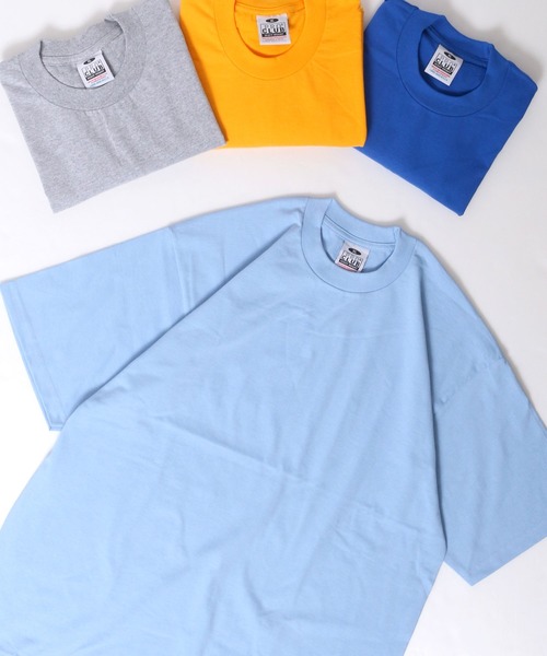 SITRY（シトリー）の「【PRO CLUB】 ビッグサイズ 無地ヘビーウェイト クルーネック半袖Ｔシャツ <25color>（Tシャツ/カットソー・メンズ・ホワイト/ライトブルー/ブラック/ダークグリーン/パープル/ネイビー/グレー/レッド/オリーブ/カーキ/ピンク/ターコイズブルー/ゴールド/イエロー/オレンジ/ライトグリーン/エメラルド/マスタード/ケリー/ロイヤルブルー/スミクロ/チャコール/マルーン/ワイン・LL/3L/4L/5L/6L/L）」の13枚目の写真