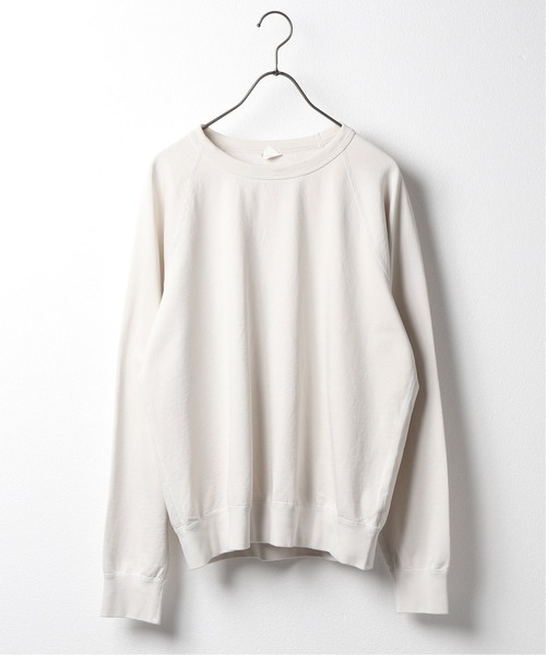 SAVE KHAKI UNITED(セーブカーキユナイテッド)の「SAVE KHAKI UNITED SUPIMA FLEECE CREW SWE(スウェット・メンズ・ブラック/ネイビー/ホワイト×ホワイト/ブラウン系その他/ライトグリーン/オレンジ/ダークブルー/パープル系その他/ライトイエロー/ピンク・SMALL/MEDIUM/X-SMALL/LARGE)」の2枚目の写真