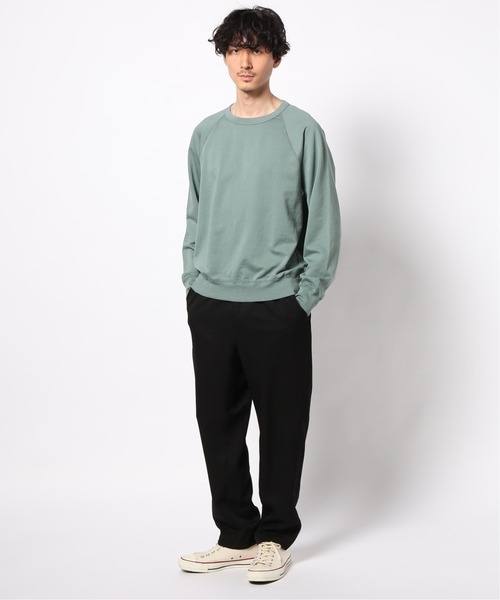 SAVE KHAKI UNITED(セーブカーキユナイテッド)の「SAVE KHAKI UNITED SUPIMA FLEECE CREW SWE(スウェット・メンズ・ブラック/ネイビー/ホワイト×ホワイト/ブラウン系その他/ライトグリーン/オレンジ/ダークブルー/パープル系その他/ライトイエロー/ピンク・SMALL/MEDIUM/X-SMALL/LARGE)」の11枚目の写真