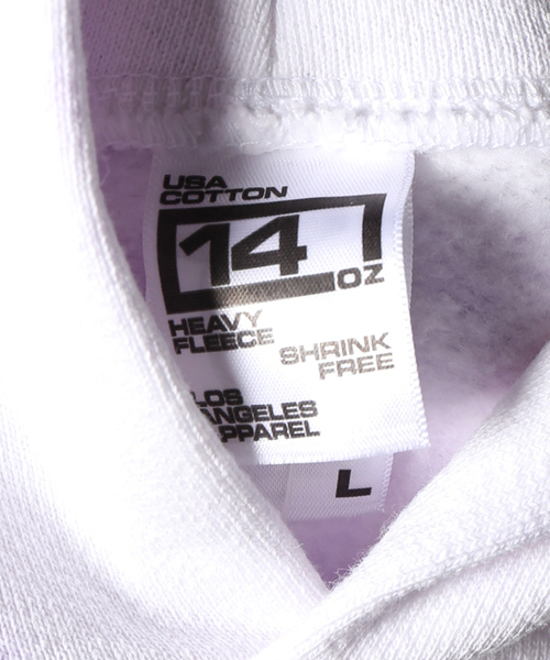 LOS ANGELES APPAREL(ロサンゼルスアパレル)の「【LA APPAREL / ロサンゼルスアパレル】 HF09 Unisex-14oz. ヘビーフリース(パーカー・メンズ・ホワイト/レッド系その他・MEDIUM/LARGE/X-LARGE)」の14枚目の写真