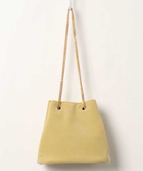 fifth（フィフス）の「ゴールドチェーンカラースクエアバッグ（ショルダーバッグ・レディース・ベージュ/ブルー/イエロー・FREE）」の17枚目の写真