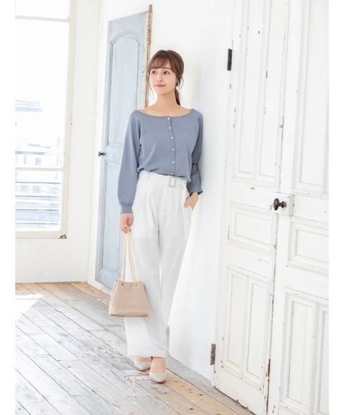 fifth（フィフス）の「ゴールドチェーンカラースクエアバッグ（ショルダーバッグ・レディース・ベージュ/ブルー/イエロー・FREE）」の13枚目の写真