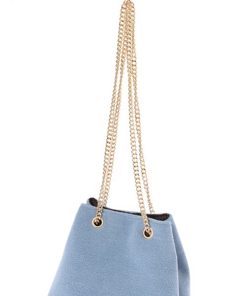 fifth（フィフス）の「ゴールドチェーンカラースクエアバッグ（ショルダーバッグ・レディース・ベージュ/ブルー/イエロー・FREE）」の7枚目の写真
