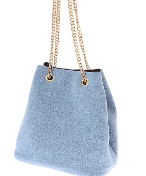 fifth（フィフス）の「ゴールドチェーンカラースクエアバッグ（ショルダーバッグ・レディース・ベージュ/ブルー/イエロー・FREE）」の8枚目の写真