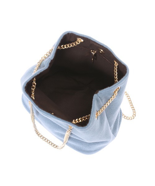 fifth（フィフス）の「ゴールドチェーンカラースクエアバッグ（ショルダーバッグ・レディース・ベージュ/ブルー/イエロー・FREE）」の9枚目の写真