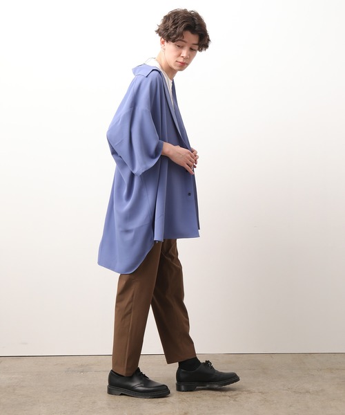 JUNRED（ジュンレッド）の「モンスターBIGハーフスリーブシャツ（シャツ/ブラウス・メンズ・ブラック/ベージュ/ブルー・M/L）」の11枚目の写真