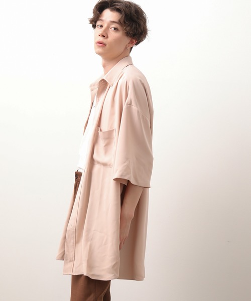 JUNRED（ジュンレッド）の「モンスターBIGハーフスリーブシャツ（シャツ/ブラウス・メンズ・ブラック/ベージュ/ブルー・M/L）」の9枚目の写真