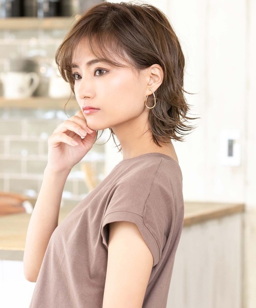Edit Sheen(エディットシーン)の「ねじれフープイヤリング(イヤリング・レディース・ゴールド・FREE)」の5枚目の写真