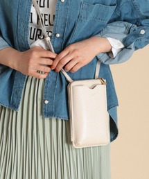 VIOLAd'ORO | VIOLAd’ ORO / ヴィオラドーロ ADRIA Ｖ1289リザードスマホマルチポシェット/お財布ショルダー/スマホ入れ/2020ＮEW(ショルダーバッグ)