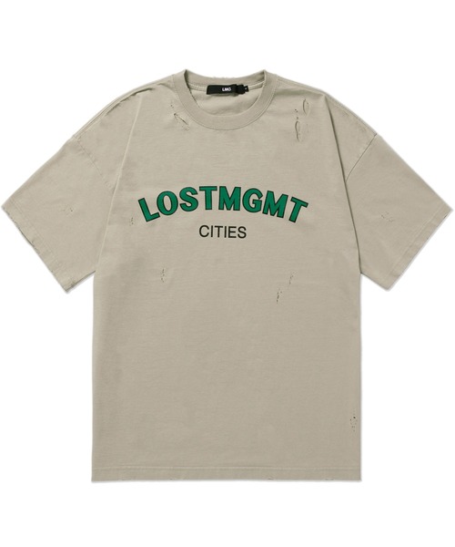 LMCの「【LMC】LMC DESTROYED OVERSIZED LOGO TEE / デストロイ ロゴ オーバーサイズ ダメージ Tシャツ(Tシャツ/カットソー・メンズ・ホワイト/ブラック/ベージュ・1/2)」の3枚目の写真