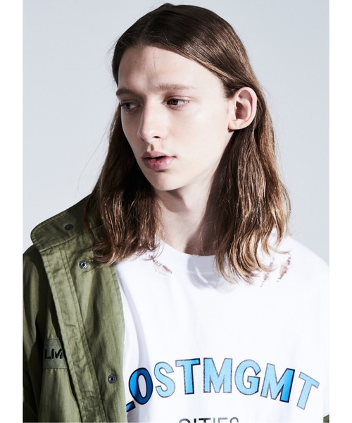 LMCの「【LMC】LMC DESTROYED OVERSIZED LOGO TEE / デストロイ ロゴ オーバーサイズ ダメージ Tシャツ(Tシャツ/カットソー・メンズ・ホワイト/ブラック/ベージュ・1/2)」の5枚目の写真