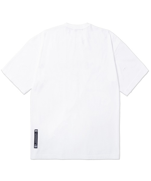 LMCの「【LMC】LMC DESTROYED OVERSIZED LOGO TEE / デストロイ ロゴ オーバーサイズ ダメージ Tシャツ(Tシャツ/カットソー・メンズ・ホワイト/ブラック/ベージュ・1/2)」の6枚目の写真