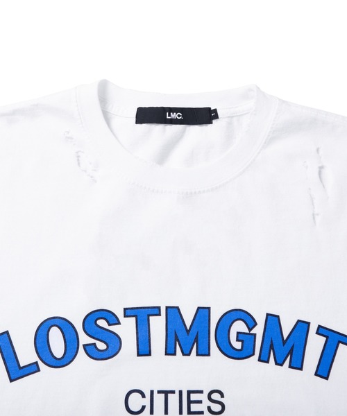 LMCの「【LMC】LMC DESTROYED OVERSIZED LOGO TEE / デストロイ ロゴ オーバーサイズ ダメージ Tシャツ(Tシャツ/カットソー・メンズ・ホワイト/ブラック/ベージュ・1/2)」の7枚目の写真