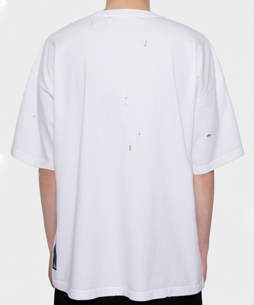 LMCの「【LMC】LMC DESTROYED OVERSIZED LOGO TEE / デストロイ ロゴ オーバーサイズ ダメージ Tシャツ(Tシャツ/カットソー・メンズ・ホワイト/ブラック/ベージュ・1/2)」の10枚目の写真