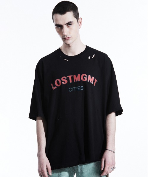 LMCの「【LMC】LMC DESTROYED OVERSIZED LOGO TEE / デストロイ ロゴ オーバーサイズ ダメージ Tシャツ(Tシャツ/カットソー・メンズ・ホワイト/ブラック/ベージュ・1/2)」の11枚目の写真
