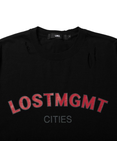 LMCの「【LMC】LMC DESTROYED OVERSIZED LOGO TEE / デストロイ ロゴ オーバーサイズ ダメージ Tシャツ(Tシャツ/カットソー・メンズ・ホワイト/ブラック/ベージュ・1/2)」の13枚目の写真