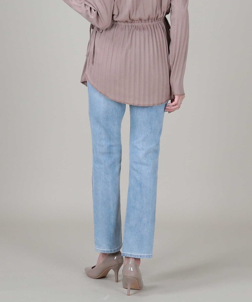 RAG MACHINE（ラグマシーン）の「【RAG MACHINE】フロントスリットデニム（デニムパンツ・レディース・ライトインディゴブルー/ブラック・S/M/L）」の22枚目の写真