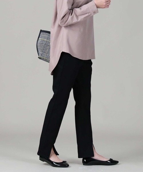 RAG MACHINE（ラグマシーン）の「【RAG MACHINE】フロントスリットデニム（デニムパンツ・レディース・ライトインディゴブルー/ブラック・S/M/L）」の15枚目の写真