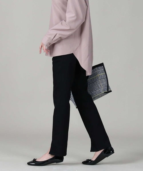 RAG MACHINE（ラグマシーン）の「【RAG MACHINE】フロントスリットデニム（デニムパンツ・レディース・ライトインディゴブルー/ブラック・S/M/L）」の16枚目の写真