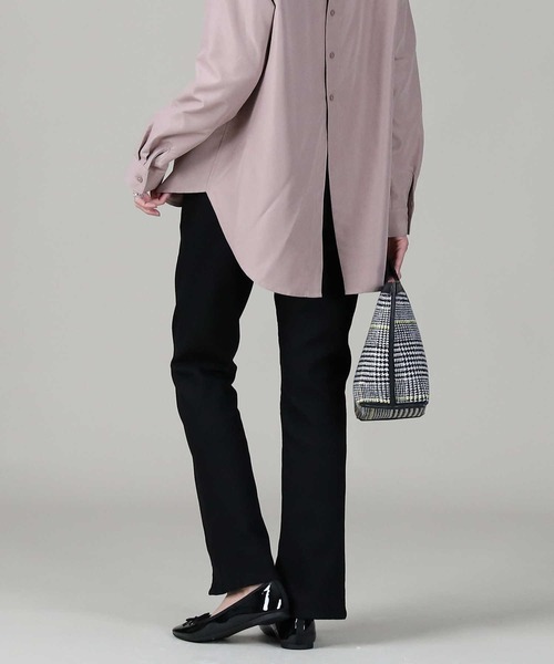 RAG MACHINE（ラグマシーン）の「【RAG MACHINE】フロントスリットデニム（デニムパンツ・レディース・ライトインディゴブルー/ブラック・S/M/L）」の17枚目の写真