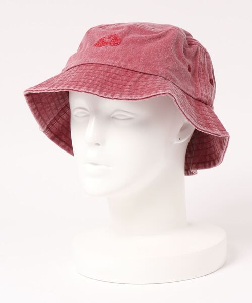 FRUIT OF THE LOOM(フルーツオブザルーム)の「HARD WASH BUCKET HAT / バケットハット / ユニセックス / ストリート(ハット・レディース・オレンジ/ブラック/レッド・FREE)」の1枚目の写真