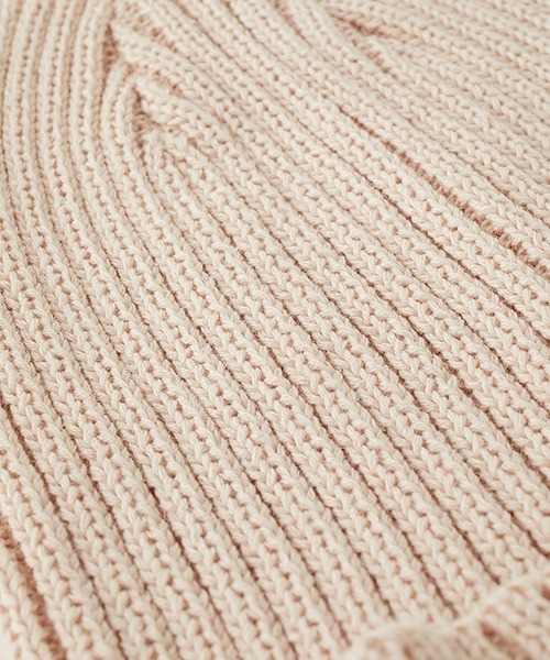 AZUL by moussy(アズールバイマウジー)の「LINEN MIX KNIT CAP/リネンミックスニットキャップ(ニットキャップ/ビーニー・メンズ・ブラック/ライトカーキ/杢グレー/ライトピンク・FREE)」の21枚目の写真