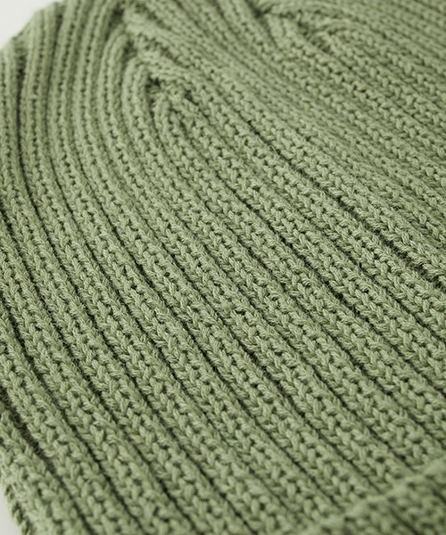 AZUL by moussy(アズールバイマウジー)の「LINEN MIX KNIT CAP/リネンミックスニットキャップ(ニットキャップ/ビーニー・メンズ・ブラック/ライトカーキ/杢グレー/ライトピンク・FREE)」の17枚目の写真