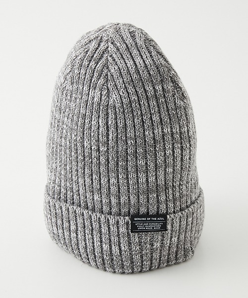 AZUL by moussy(アズールバイマウジー)の「LINEN MIX KNIT CAP/リネンミックスニットキャップ(ニットキャップ/ビーニー・メンズ・ブラック/ライトカーキ/杢グレー/ライトピンク・FREE)」の9枚目の写真