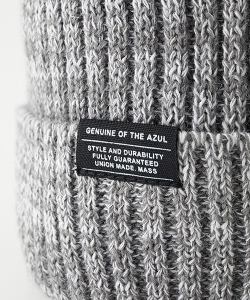 AZUL by moussy(アズールバイマウジー)の「LINEN MIX KNIT CAP/リネンミックスニットキャップ(ニットキャップ/ビーニー・メンズ・ブラック/ライトカーキ/杢グレー/ライトピンク・FREE)」の12枚目の写真